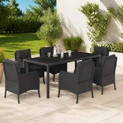 Quality Outdoor Dining Set: 7-Piece Comfort and Style