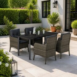 Affordable 5 Piece Garden Dining Set with Comfort and Style