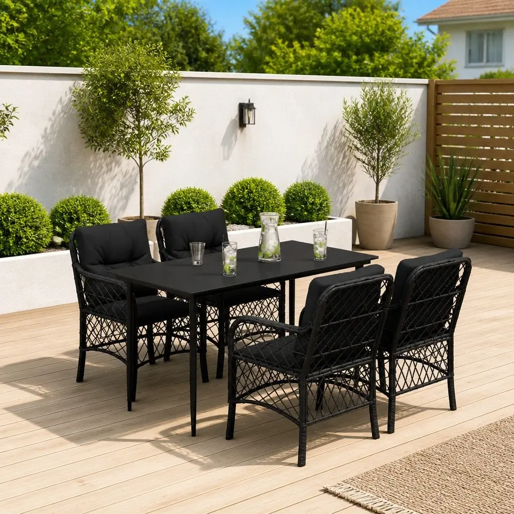 5-Piece Outdoor Dining Set for Lasting Use