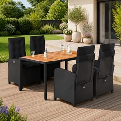 Versatile and Comfortable 5 Piece Dining Set for Outdoors