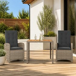 Comfortable and Durable 3 Piece Garden Dining Set
