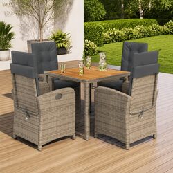 Affordable 5-Piece Garden Dining Set for Outdoor Enjoyment