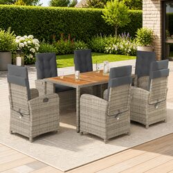 Comfortable 7 Piece Garden Dining Set for Your Home