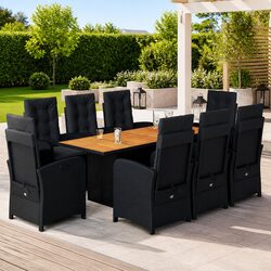 Comfortable and Affordable 9-Piece Garden Dining Set