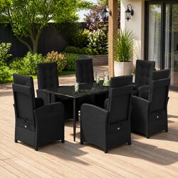 Comfort Meets Style: 7 Piece Garden Dining Set