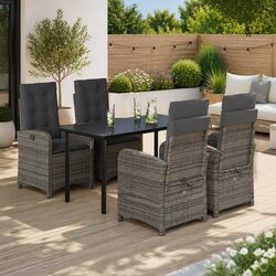 5 Piece Garden Dining Set: Comfort Meets Value