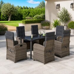 Comfortable 7 Piece Outdoor Dining Set with Value in Mind