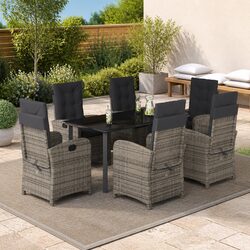 Comfortable and Practical 7 Piece Garden Dining Set