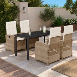 Reliable 5 Piece Garden Dining Set: Comfort and Value