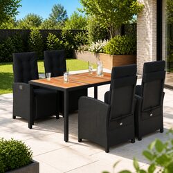 Comfort and Value in a 5-Piece Garden Dining Set