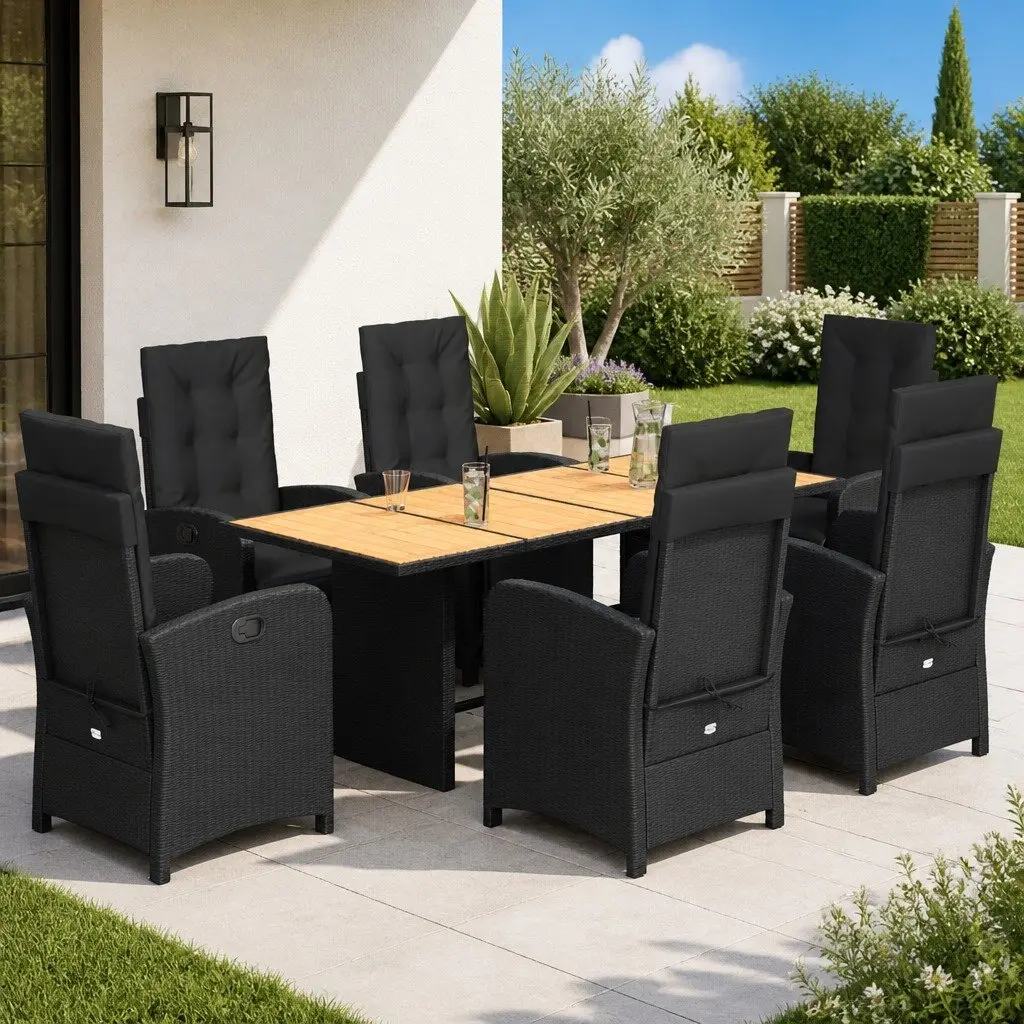 7 Piece Dining Set for Outdoor Enjoyment