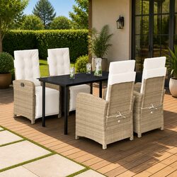 Comfortable and Stylish 5-Piece Garden Dining Set