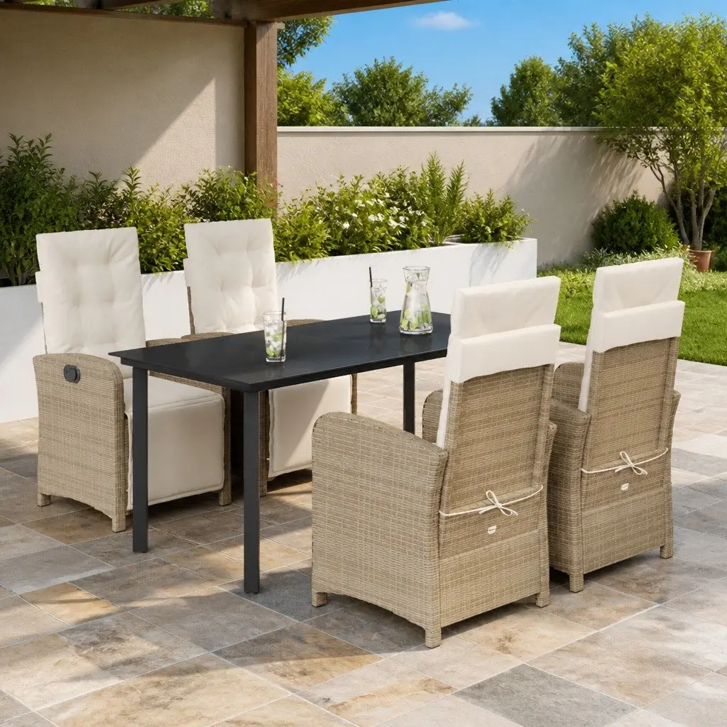5 Piece Garden Dining Set