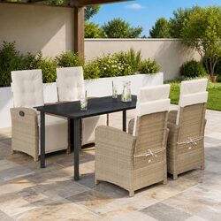 Comfortable and Practical 5 Piece Garden Dining Set