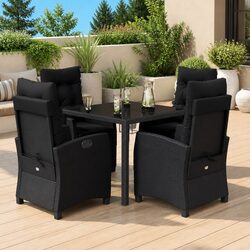 Reliable and Comfortable 5 Piece Garden Dining Set