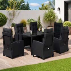 Comfortable 7 Piece Dining Set for Your Outdoor Area