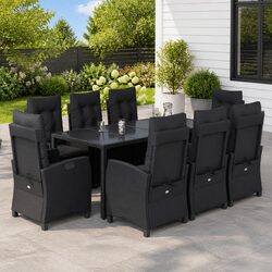 Durable and Comfortable 9 Piece Outdoor Dining Set