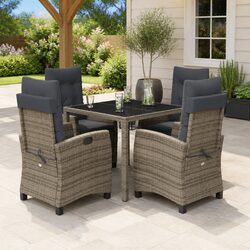Comfortable 5 Piece Garden Dining Set for All Occasions