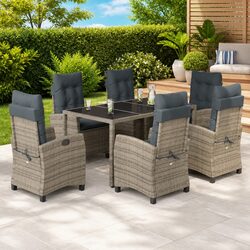 Warm and Functional 7 Piece Outdoor Dining Set