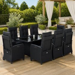 Comfortable 9 Piece Outdoor Dining Set for Your Garden
