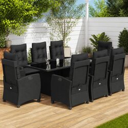 9 Piece Garden Dining Set: Quality and Comfort Combined