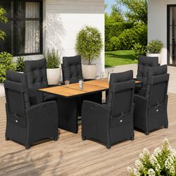 Reliable 7-Piece Outdoor Dining Set with Cushions