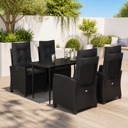 Comfortable 5-Piece Garden Dining Set with Practical Features