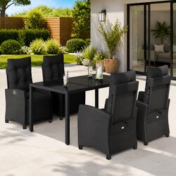 Comfortable and Practical 5 Piece Garden Dining Set