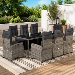 Comfortable and Affordable 9 Piece Garden Dining Set