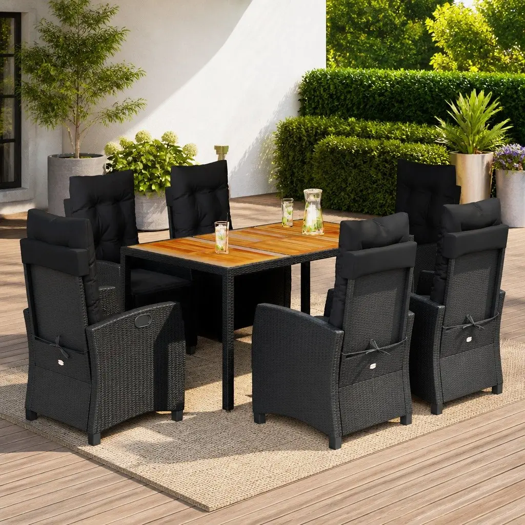 7 Piece Outdoor Garden Dining Set