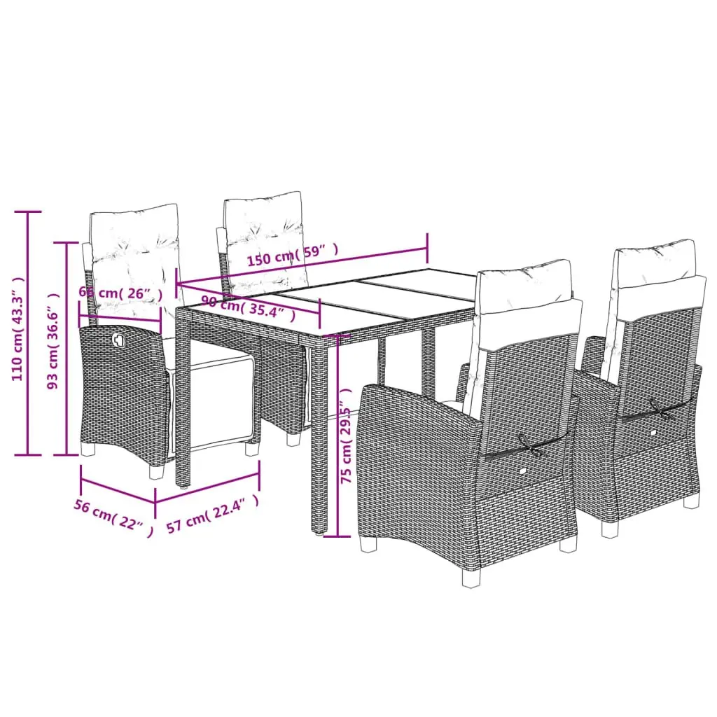 Garden Dining Set Offering Comfort and Style