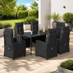 Value-Driven 7-Piece Outdoor Dining Set with Cushions