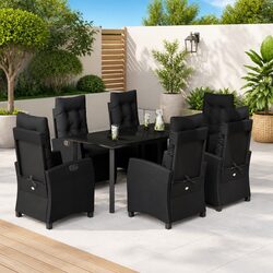 Reliable 7-Piece Outdoor Dining Set with Comfortable Seating