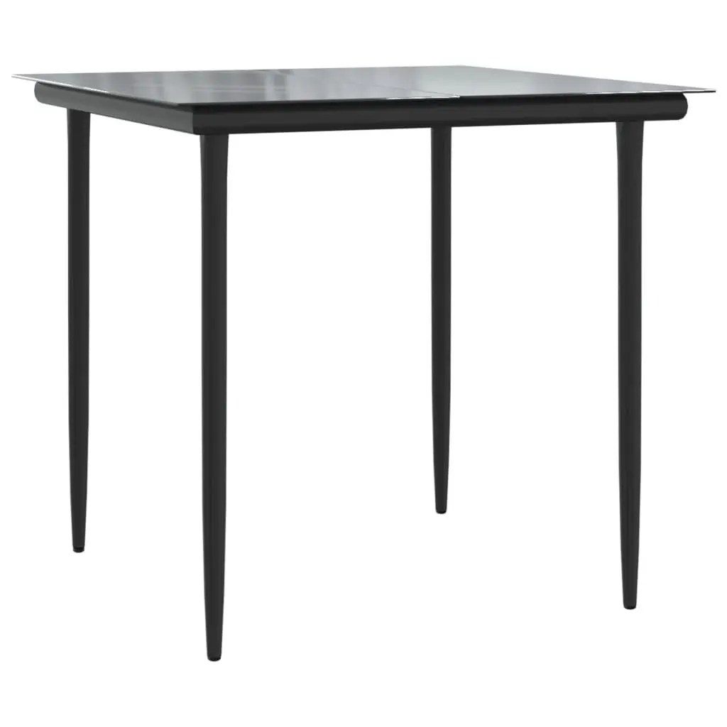 Garden Dining Set 3 Piece Outdoor Furniture Grey Poly Rattan Table Chairs
