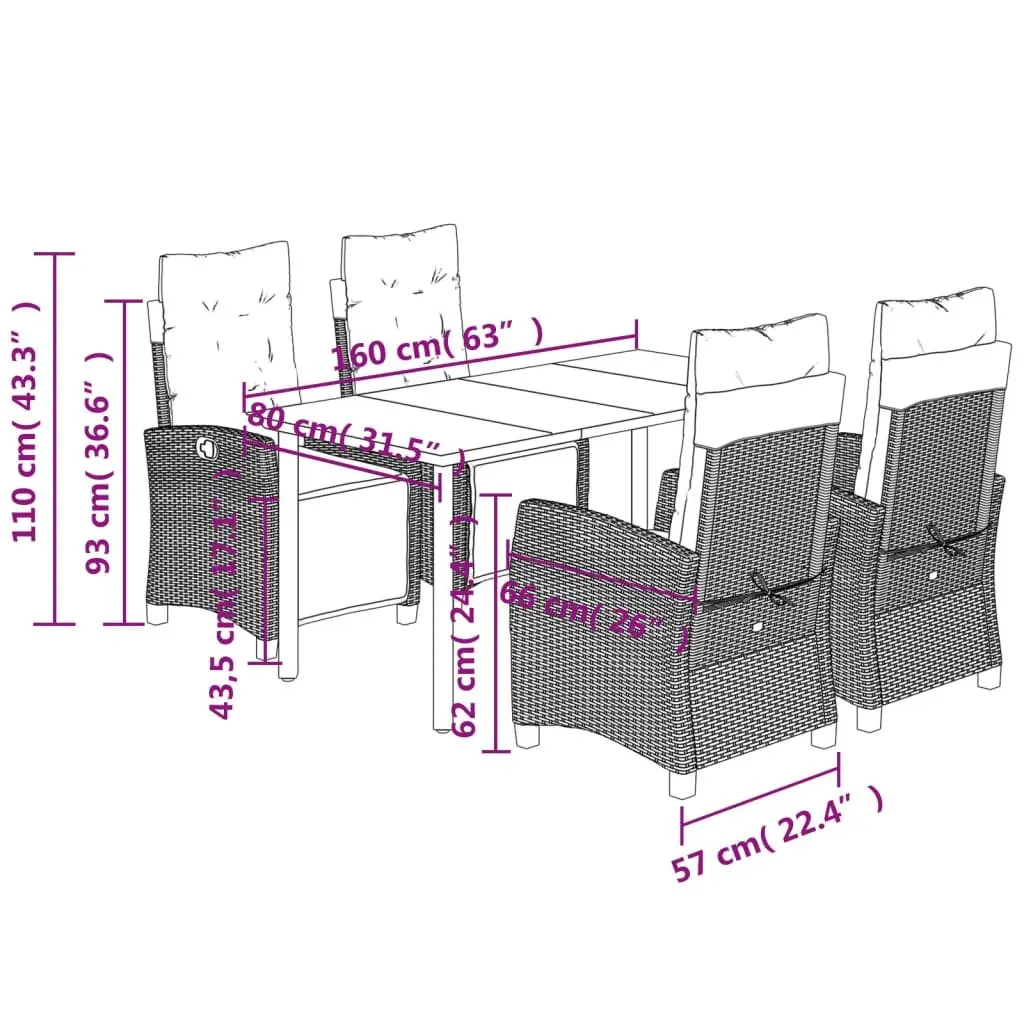 Garden Dining Set with Comfort and Style