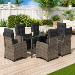 Comfortable and Practical 7 Piece Garden Dining Set