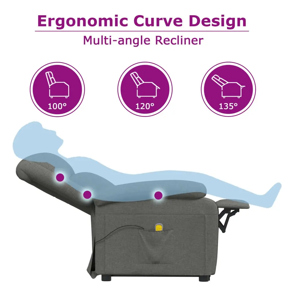 Dark Grey Electric Massage Chair for Comfort