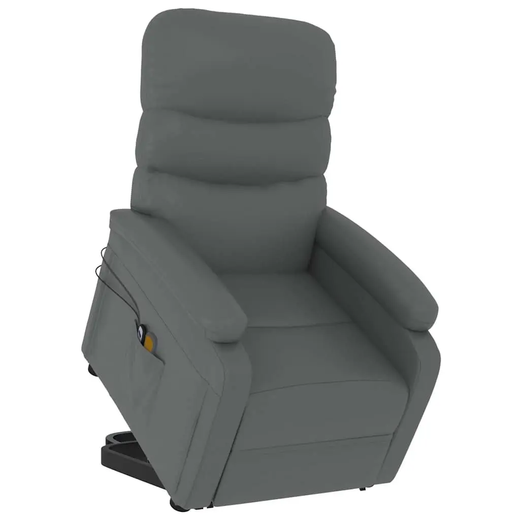 Stand Up Massage Chair Anthracite Recliner Lift Electric Armchair Elderly