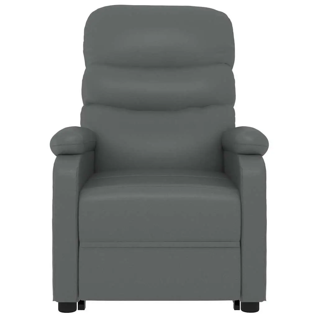 Stand Up Massage Chair Anthracite Recliner Lift Electric Armchair Elderly