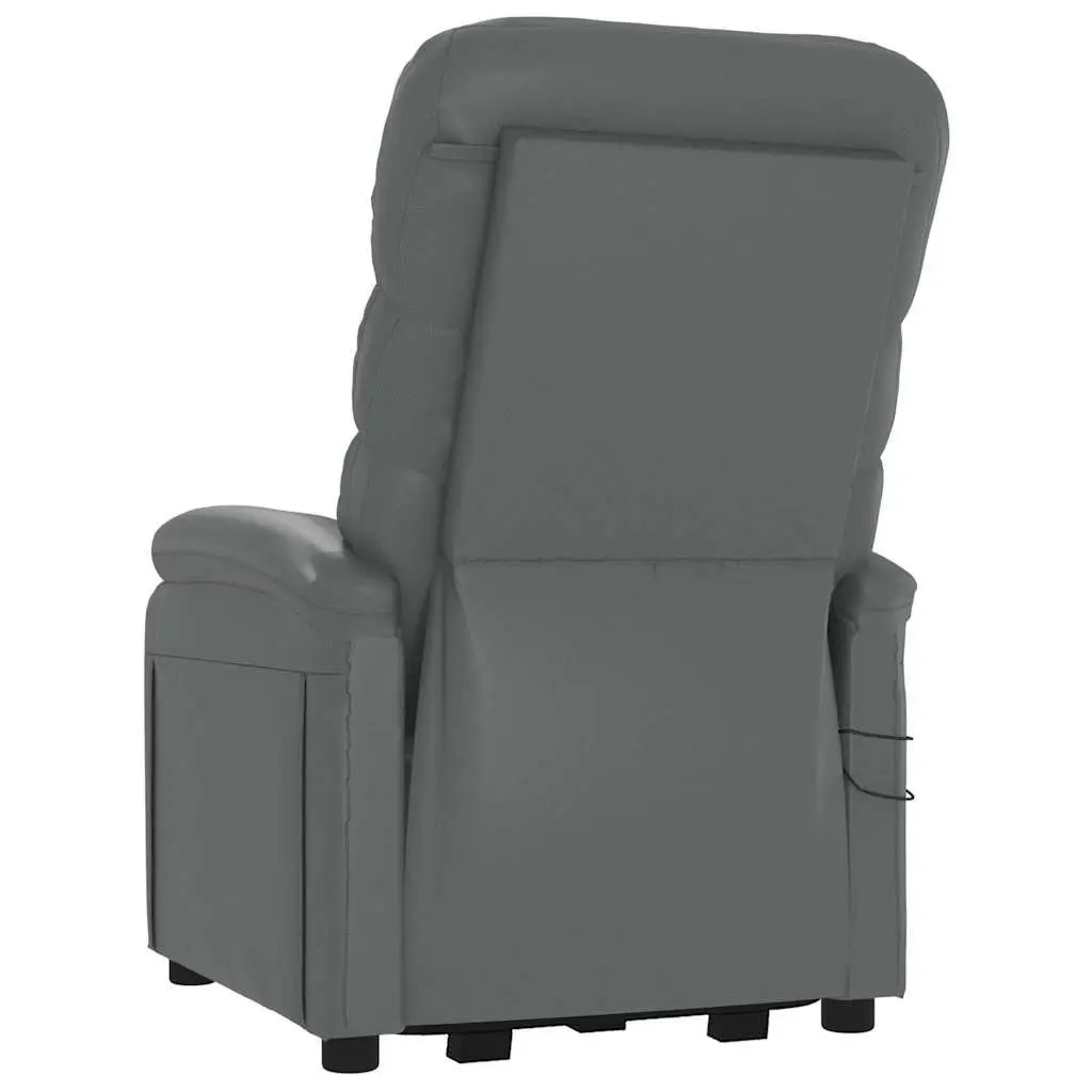 Stand Up Massage Chair Anthracite Recliner Lift Electric Armchair Elderly
