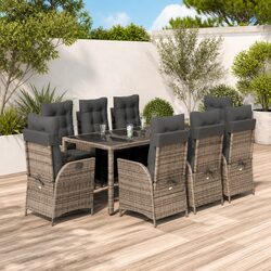 Comfortable and Durable 9-Piece Garden Dining Set