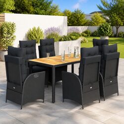 Quality 7 Piece Garden Dining Set with Cushions