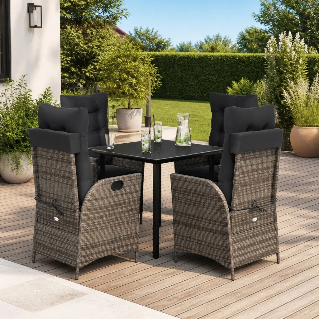 5 Piece Garden Dining Set for Outdoor Relaxation
