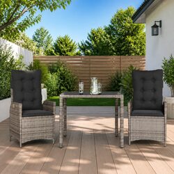Quality and Comfort: Grey 3 Piece Dining Set