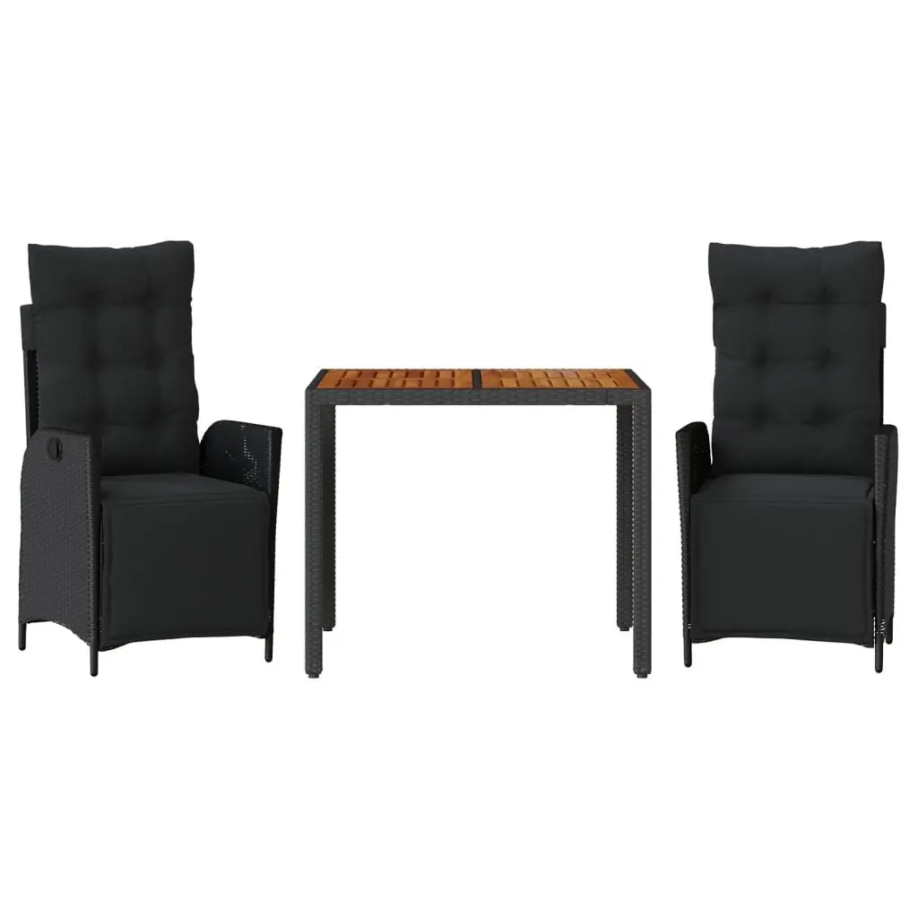 Black Dining Set for Outdoors