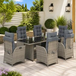 Comfortable and Reliable 7 Piece Garden Dining Set
