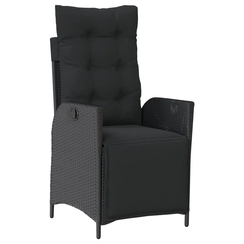 5 Piece Black Outdoor Dining Set