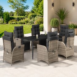 Value-Packed 7-Piece Outdoor Dining Set for Comfort