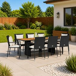 Quality Outdoor Dining Set with Cushions for Comfort