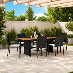 Warm and Practical 7 Piece Garden Dining Set